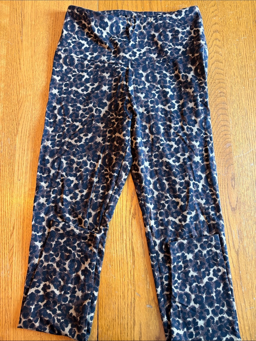(5/$20) NWT No Boundaries Leopard Ankle Leggings - Black & Tan